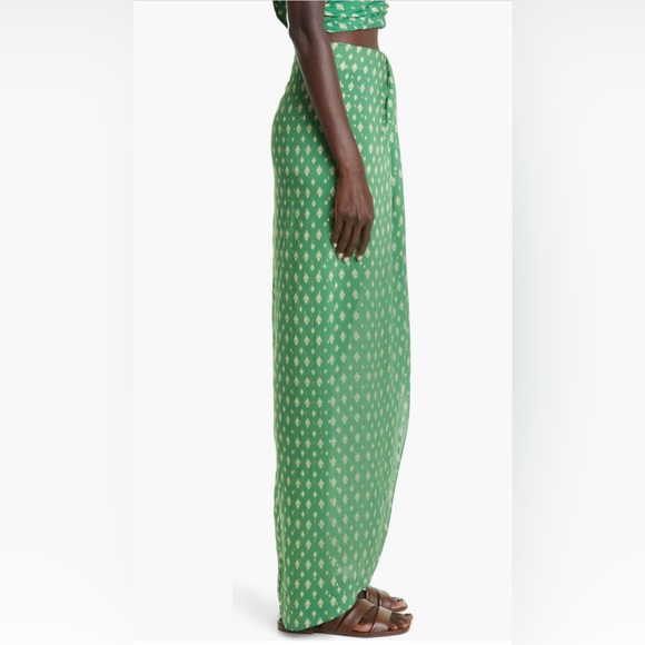 NWOT Joanna Ortiz Merecumbe Print Faux Wrap Maxi Skirt Size 4 $970 - Picture 5 of 13